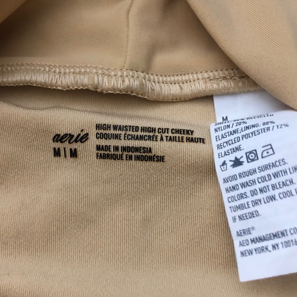 aerie High-Waist Bikini Bottoms in Light Tan - Picture 3 of 6